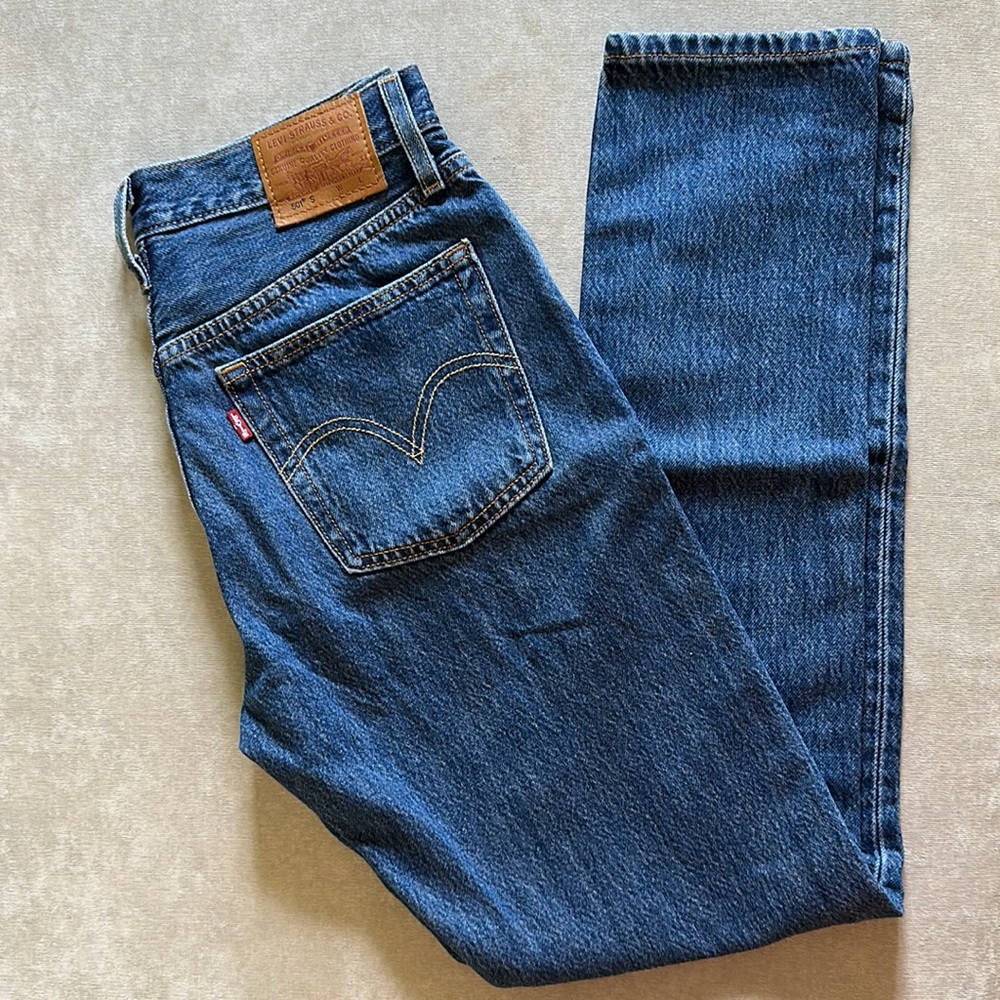 Levi’s 501 s skinny premium medium dark wash